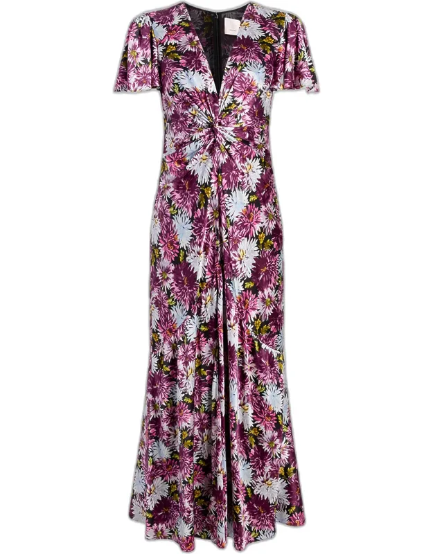 Dahlia-print Dress