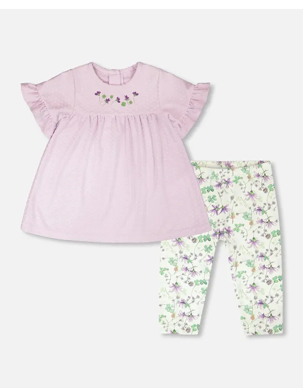 Jersey Tunic And Cotton Capri Set