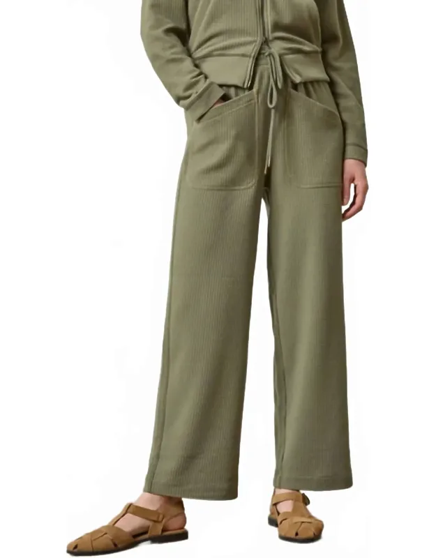 Patch Pocket Straight Leg Pants