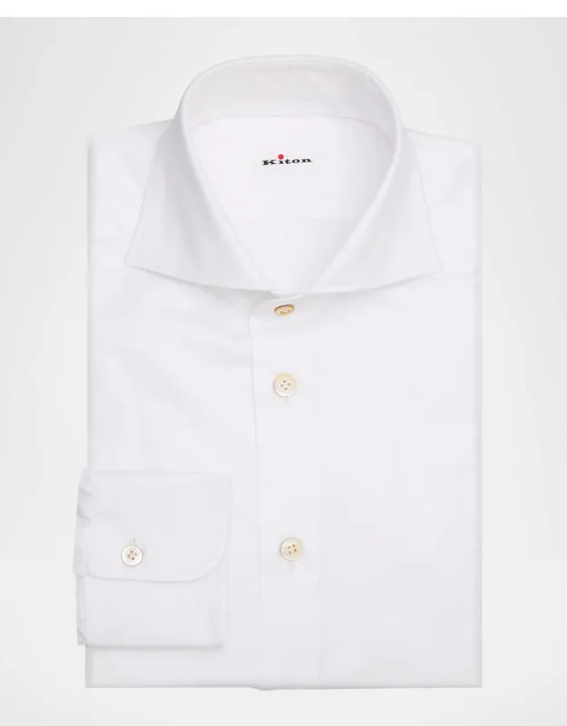 Solid Cotton Classic-fit Dress Shirt