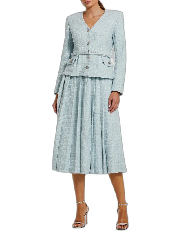 Boucle Tailored Midi Dress