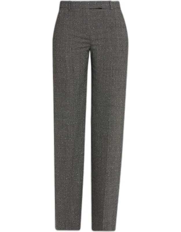 Wool Straight-leg Trousers