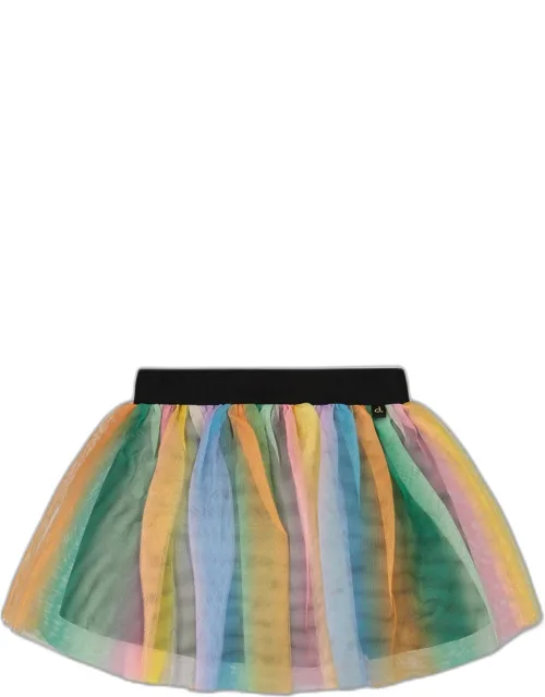 Printed Mesh Skirt