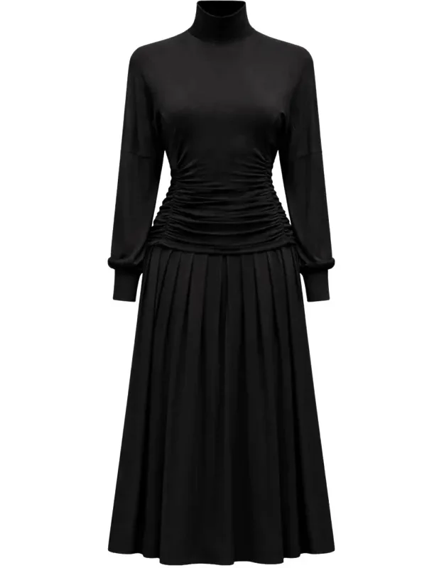 Long Dress With High Neck