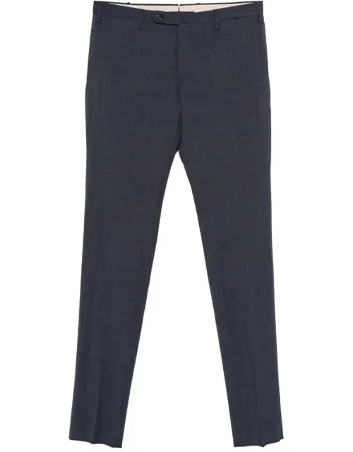Pant With Belt Loops And Button Fastening