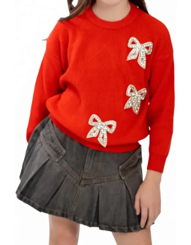 Diamond Bow Sweater