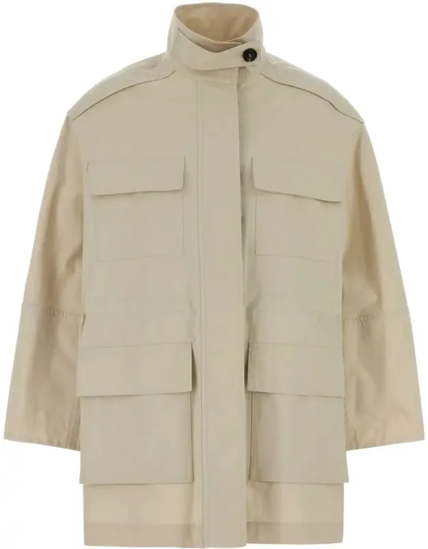 Sand Cotton Blend Jacket