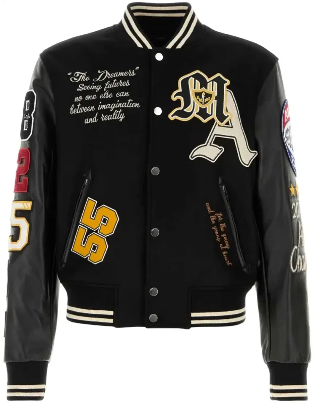 Wool Blend Bomber Jacket