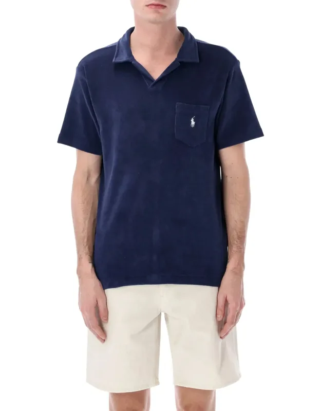 Terry Polo Shirt With Pocket