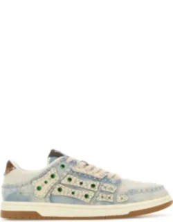 Denim Stud Skel Sneakers