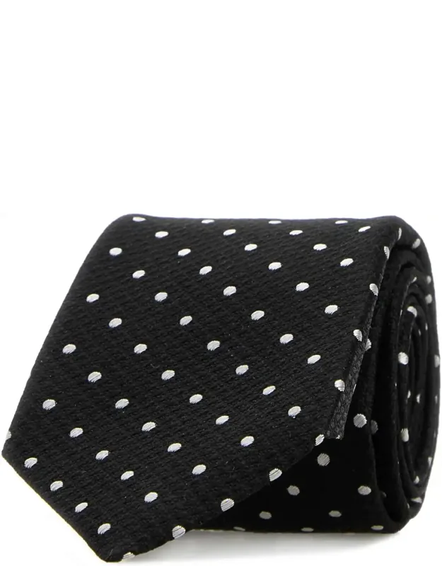 Embroidered Silk Tie
