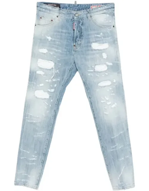 Dsquared2 Jeans With Distressed Effect And Five-pocket Design