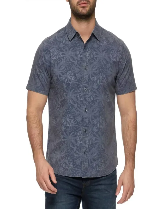 Vintage Washed Shirt In Jungle Print
