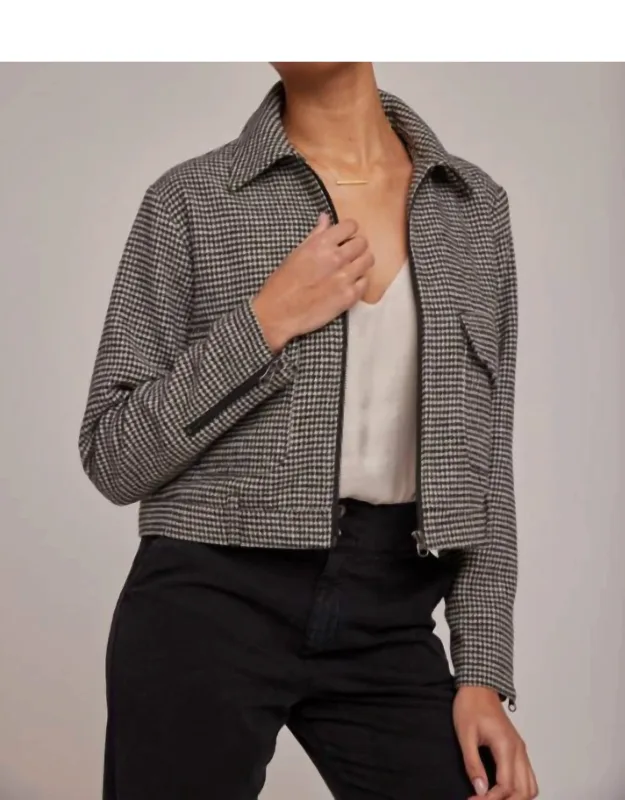 Flap Pocket Zip Up Jacket