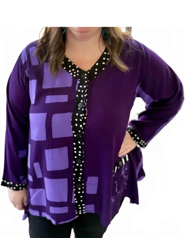 Hourglass V Neck Long Sleeve Top