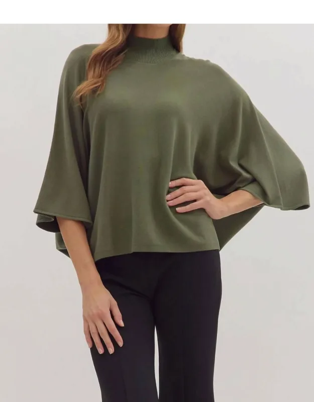 Draped Knit Top