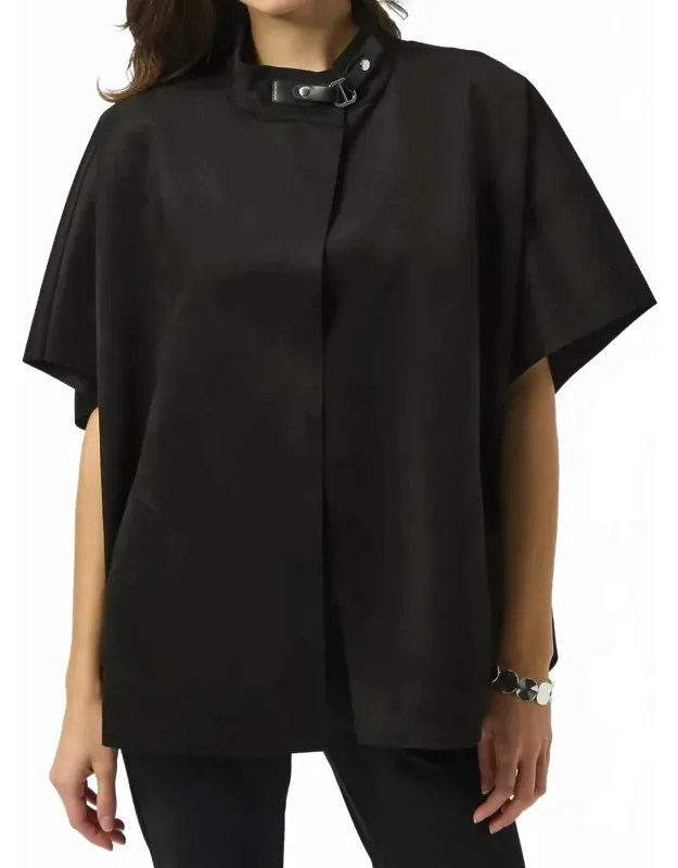 Stand Collar Cover-up Poncho