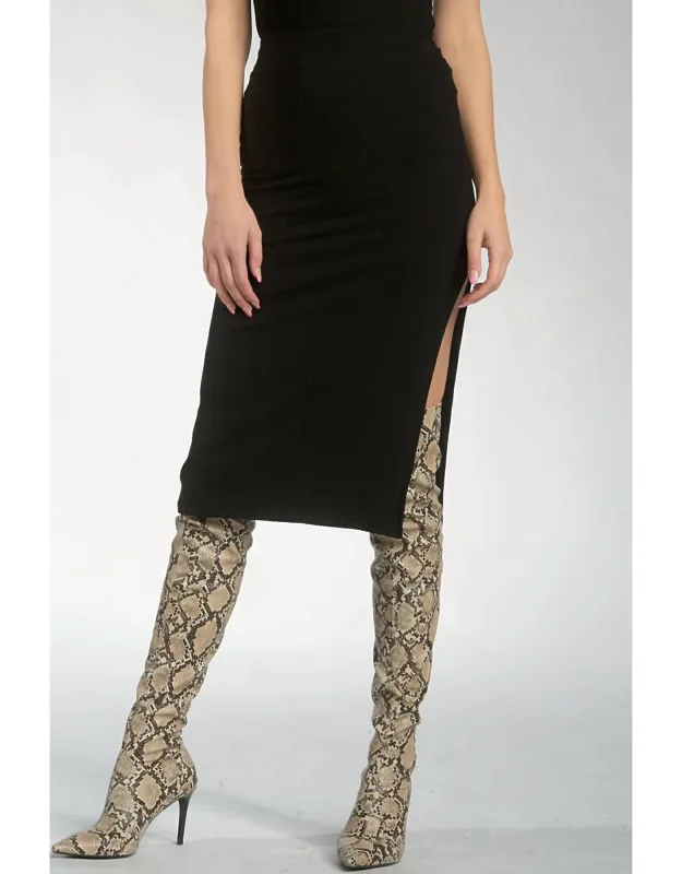 Mid Straight Skirt