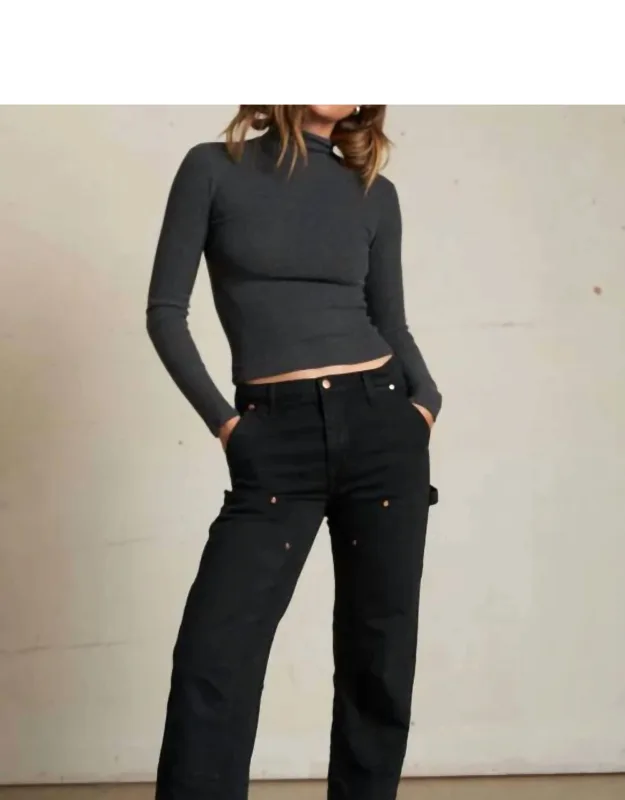 Noelle Sweater Rib Turtleneck