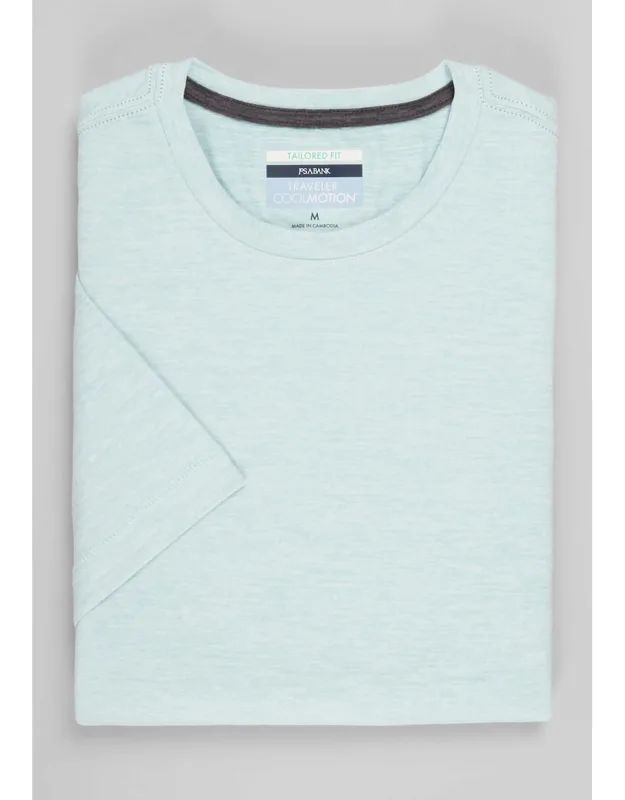 Traveler Coolmotion Tailored Fit Long Sleeve Crew Neck Shirt