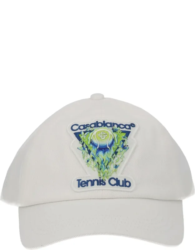 "flaming Tennis Ball" Baseball Cap