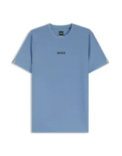 Jacquard-stripe Slim-fit T-shirt With Logo Print