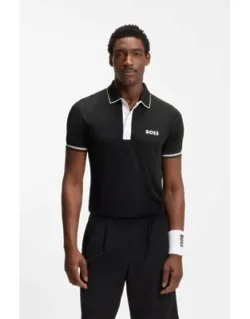 Active Slim-fit Polo Shirt With Moisture Management