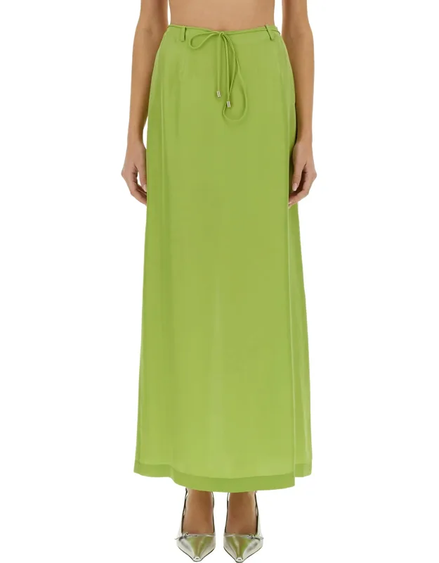 Long Silk Skirt