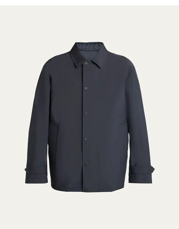 Snap-front Shirt Jacket