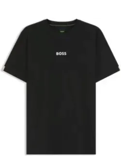 Jacquard-stripe Slim-fit T-shirt With Logo Print