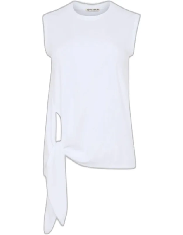 Knot Hem Sleeveless Top