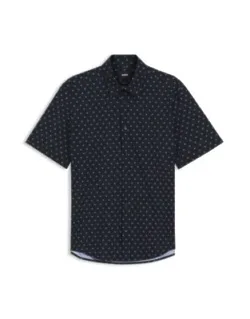 Printed Regular-fit Shirt In Performance-stretch Jersey