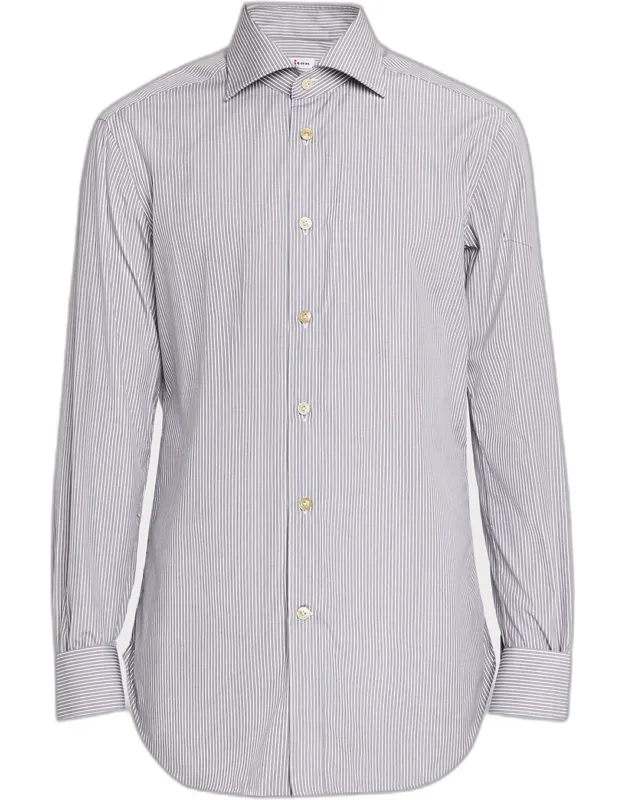 Micro-stripe Cotton Sport Shirt