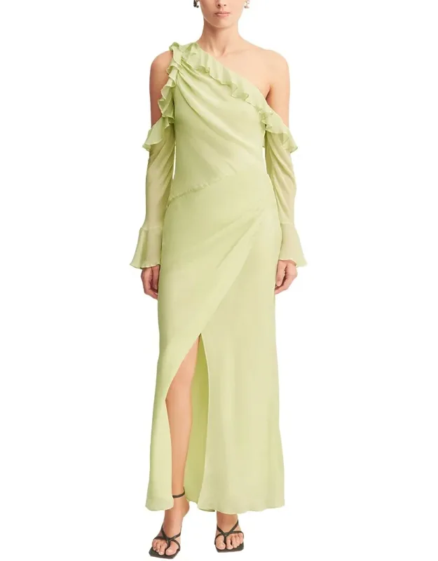 Torres Long Sleeve Ruffle Maxi Dress