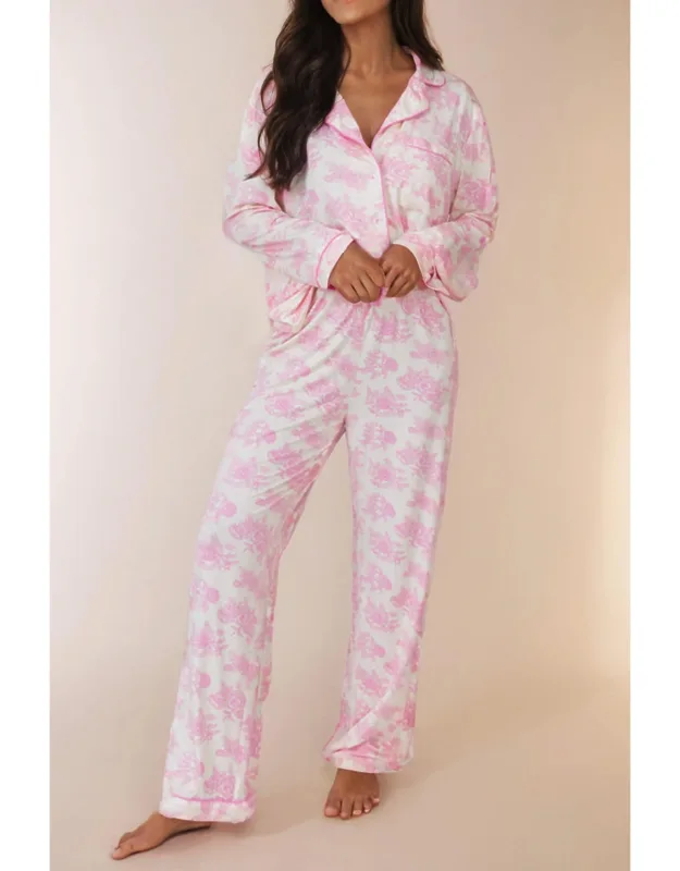 Snow Flowers Pajama Set
