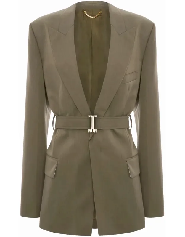 Tailored Blazer With Belt