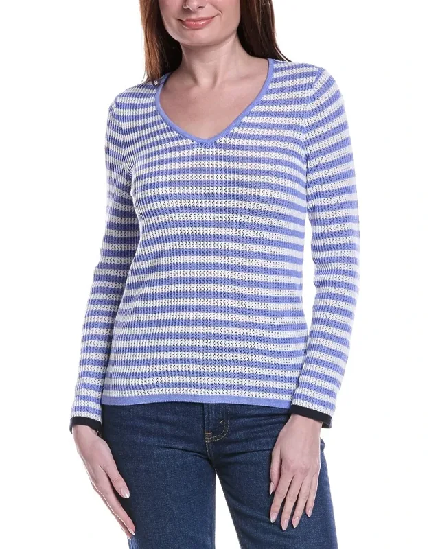 Striped Supersoft Mesh Sweater