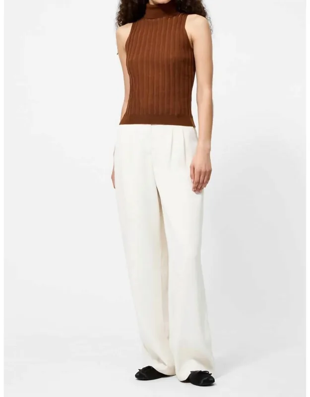 Turtleneck Tank Sweater - Perfect For Warmer Weather