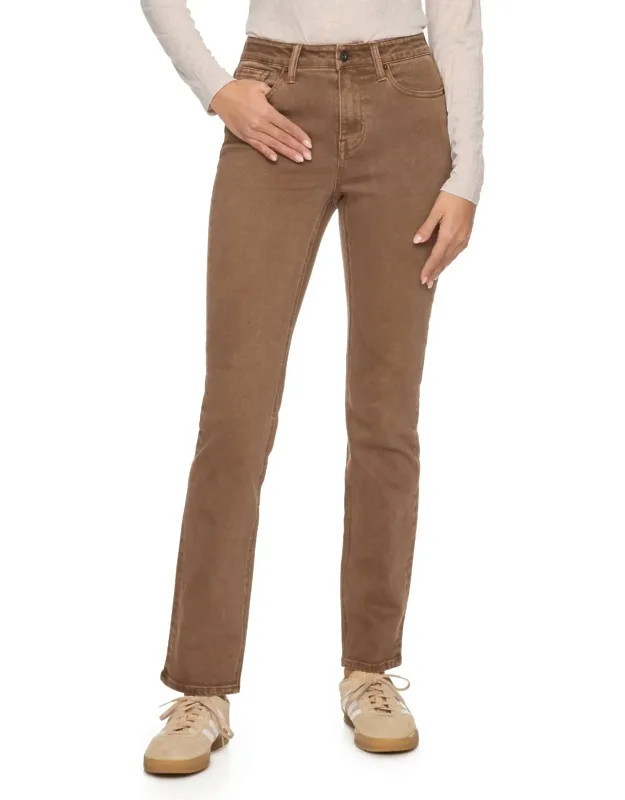 High Rise Straight Jeans