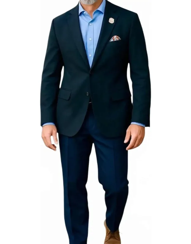 Velvet Blazer With Silk Lining And Pocket Scarf