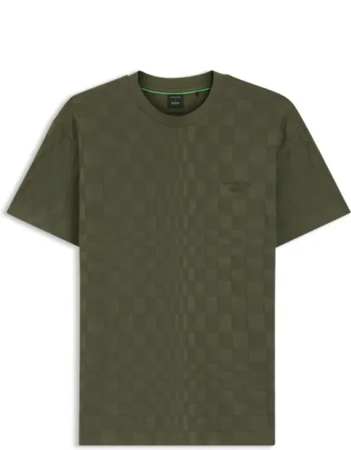 Relaxed-fit T-shirt In Cotton Jacquard