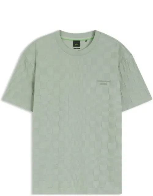 Relaxed-fit T-shirt In Cotton Jacquard