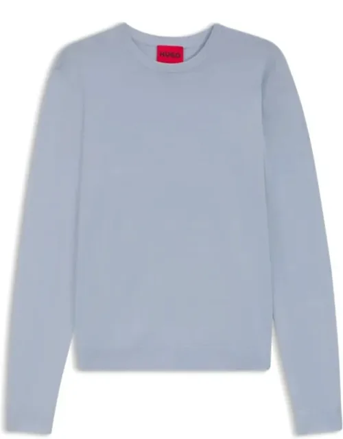 Knitted Sweater With Crew Neckline