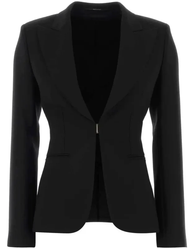 Stretch Wool Blend Blazer