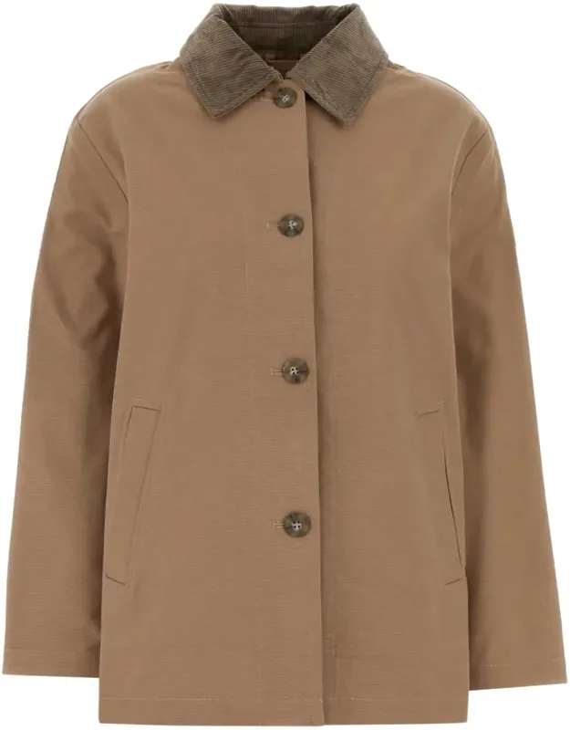 Cappuccino Cotton Overcoat
