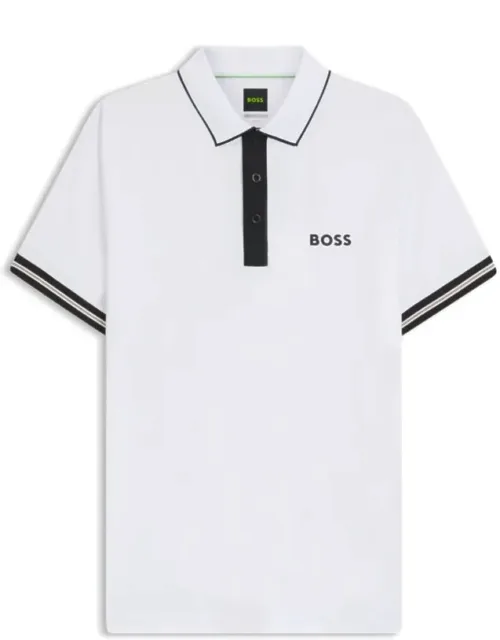 Active Slim-fit Polo Shirt With Moisture Management