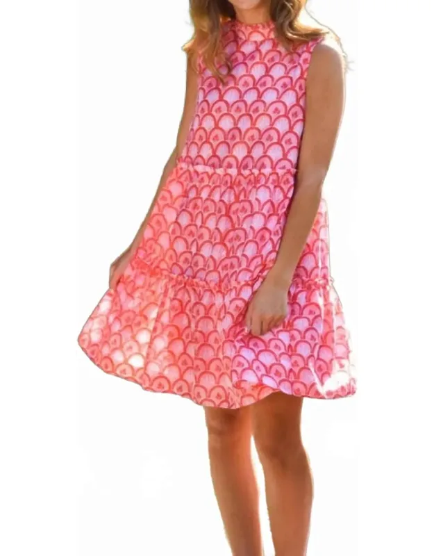 Ruffle Neck Dress