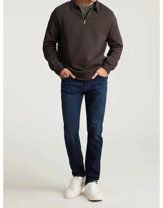 Jake Slim Leg Jeans In Midnight Brushed Feather With Sustainable Stretch