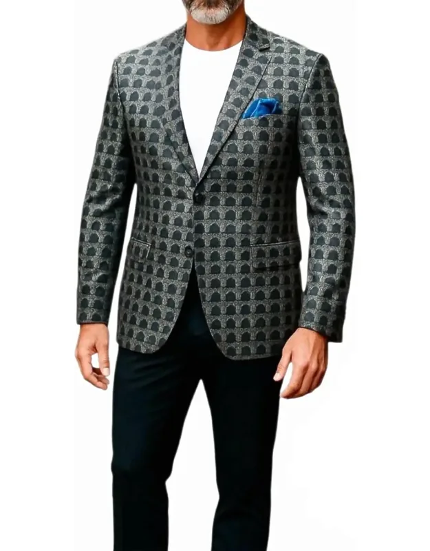 Two Tone Checked Blazer
