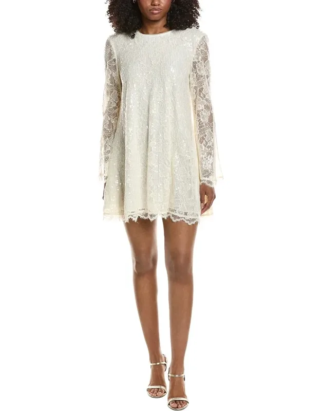 Gramercy Lace Silk-trim Mini Dress